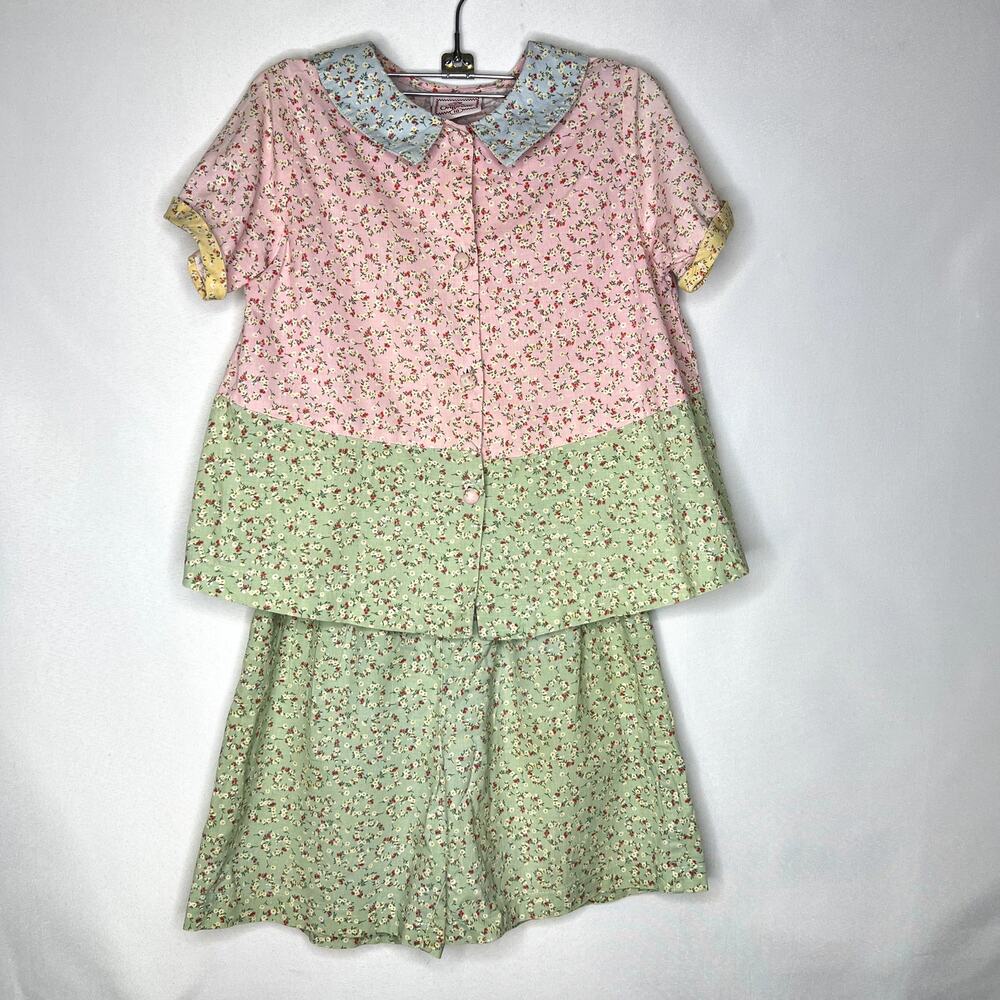 Girls Cottontails Original Patchwork Outfit Matching Set Size 10